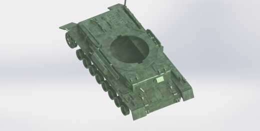 Panzerkampfwagen IV德军坦克模型3D图纸 Solidworks设计 附STEP缩略图