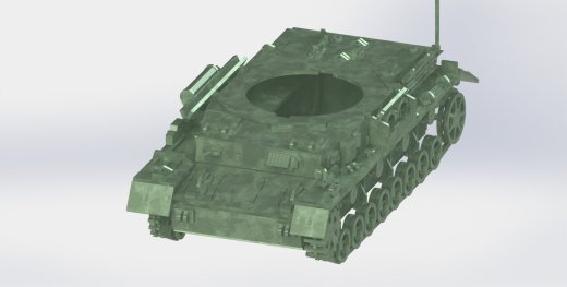 Panzerkampfwagen IV德军坦克模型3D图纸 Solidworks设计 附STEP缩略图