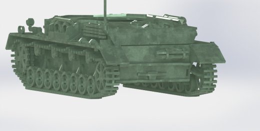 Panzerkampfwagen IV德军坦克模型3D图纸 Solidworks设计 附STEP缩略图