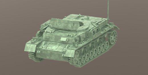 Panzerkampfwagen IV德军坦克模型3D图纸 Solidworks设计 附STEP缩略图