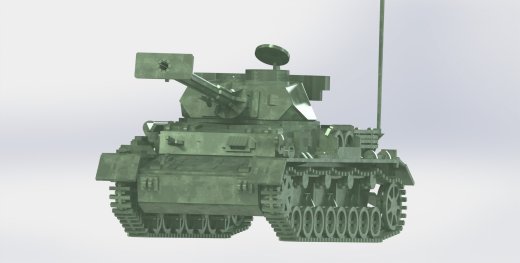 Panzerkampfwagen IV德军坦克模型3D图纸 Solidworks设计 附STEP缩略图