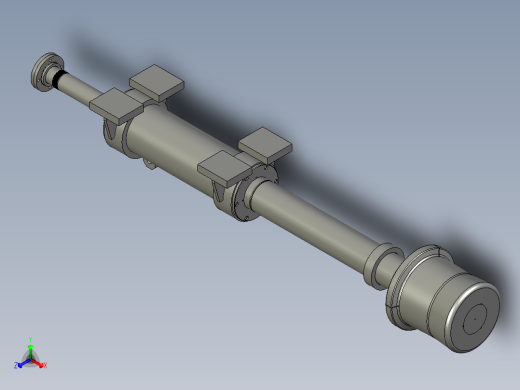 冶金工程炉内悬臂辊（原创）3D模型