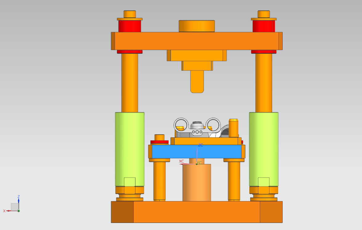 轴承压入工装设备3D模型