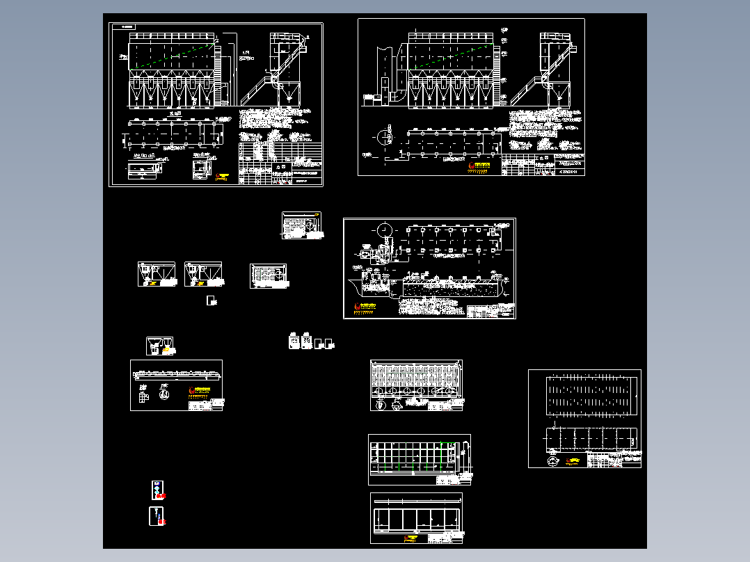 FSCM104X6低阻脉冲长布袋除尘器生产套图