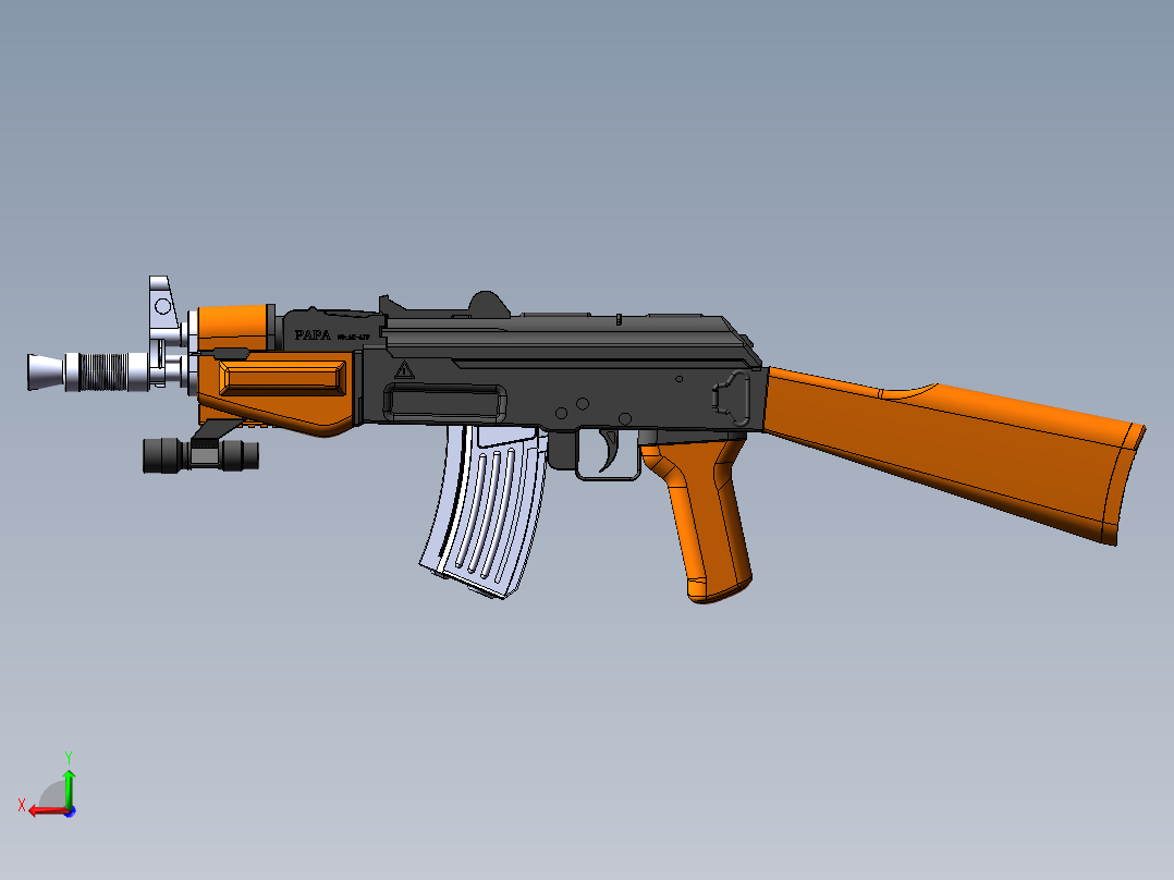 AK47后视图
