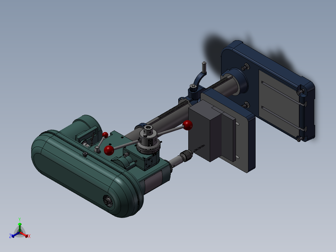 钻床.3正等轴测图