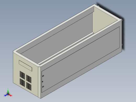 19英寸楼附脚轮常设机架-玻璃门-锁