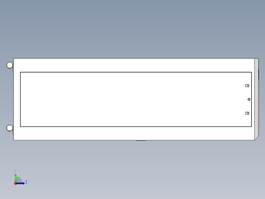 19英寸楼附脚轮常设机架-玻璃门-锁左视缩略图