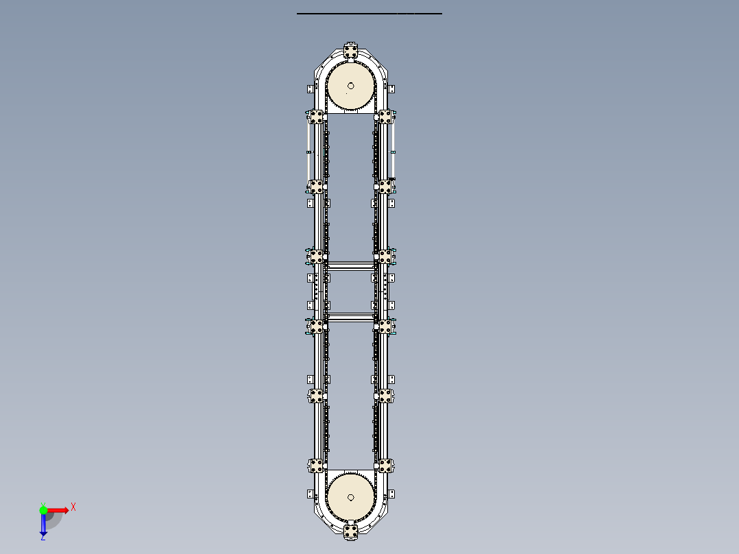 B1_多工位链条输送环形线俯视图