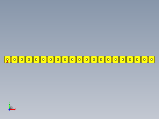 彩色公头100mil（2.54mm）系列-DS1021_yellow_1x21p_100mil_Type1_rev1.0前视缩略图
