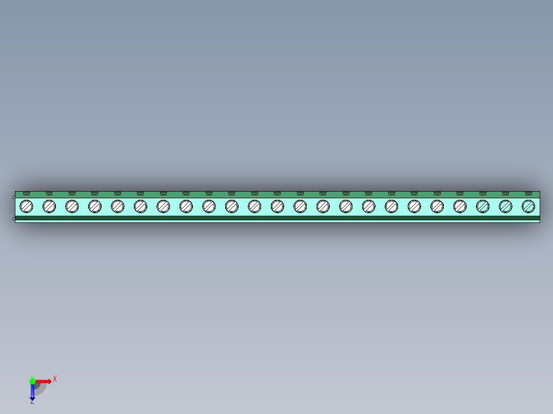 DEGSON DG128 系列 5.07.5mm 接线端子-DG128-7.5-23P-14-00AH俯视图