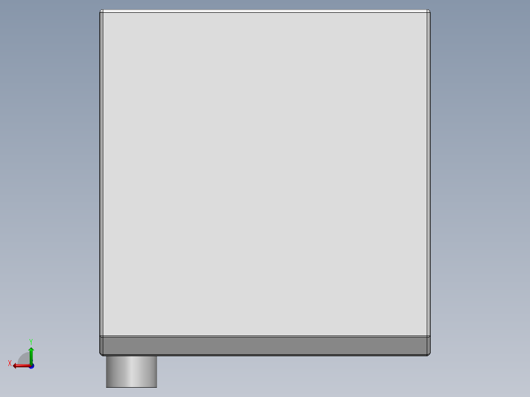 CNC数控车床操控面板3D图纸 Solidworks设计后视图
