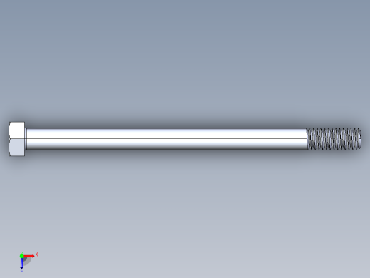 UNC 六角螺栓-Hex Bolt 0.3125-18 x 5俯视缩略图