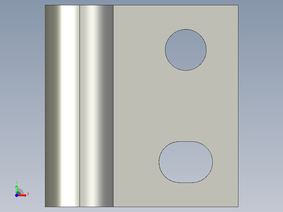 基恩士PS-58_bracket_kc图纸模型前视图