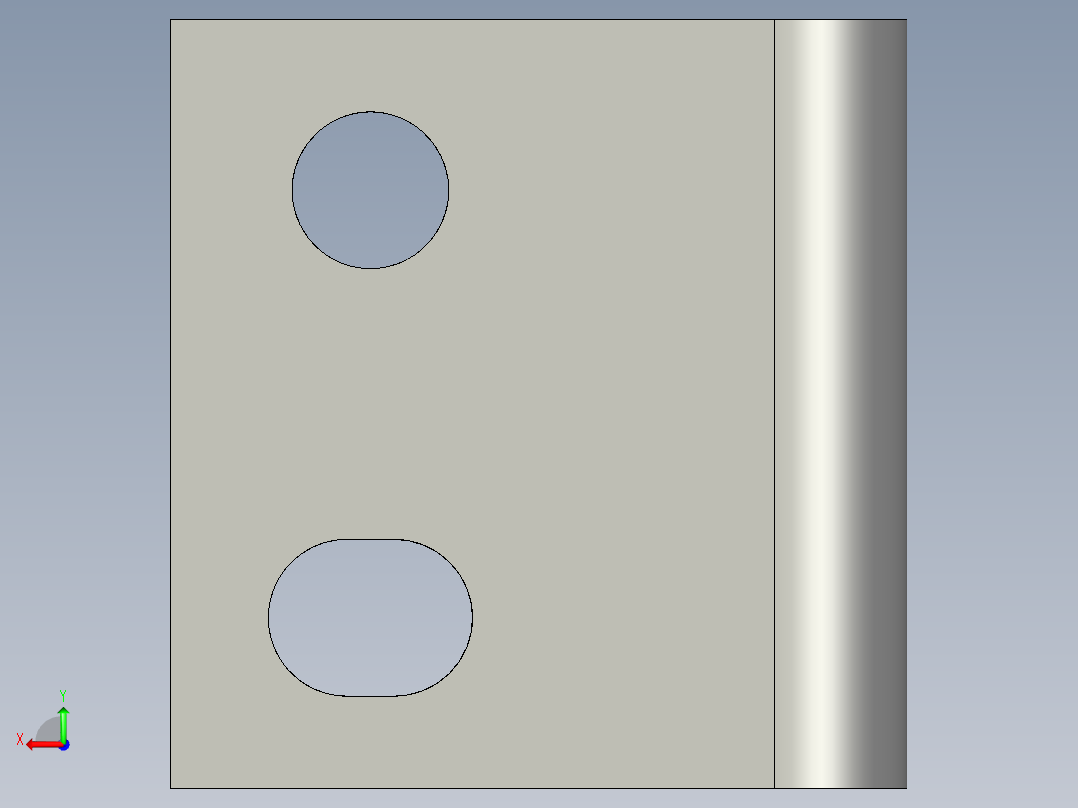 基恩士PS-58_bracket_kc图纸模型后视图
