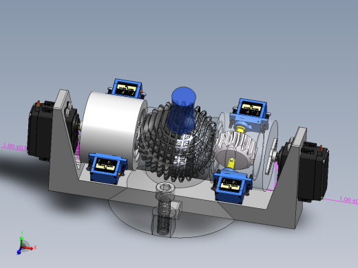球形齿轮球面齿轮机构3D图纸 Solidworks设计
