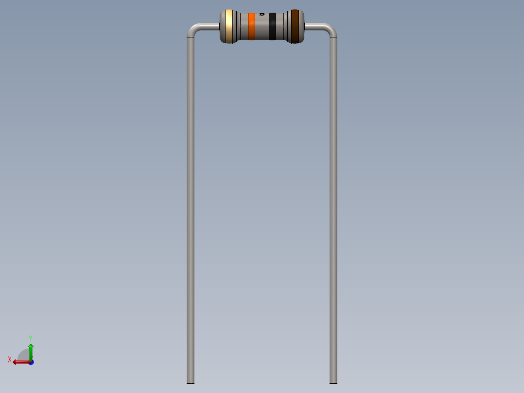 电容器 二极管 电阻器-Resistor 10K Ohm后视图