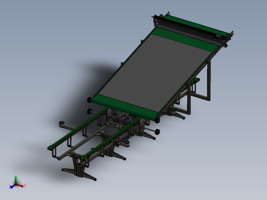 层压机覆膜切断进料
