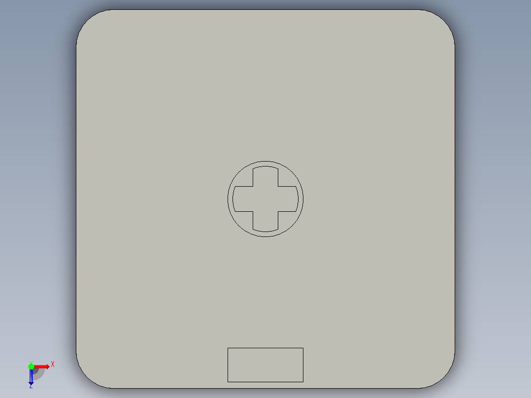 型材-BR 30X30 COVER CAP KJN501232俯视图