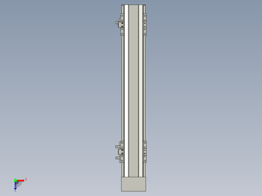 直线模组LHA6-S350-D-100W(16丝杆)设计图纸俯视缩略图