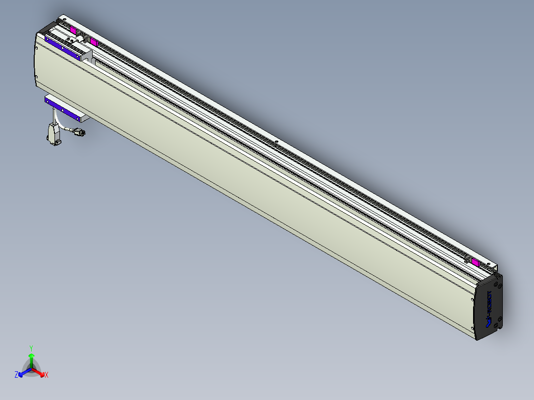 威洛博VL系列直线电机模组-VL14S1-S1150正等轴测图