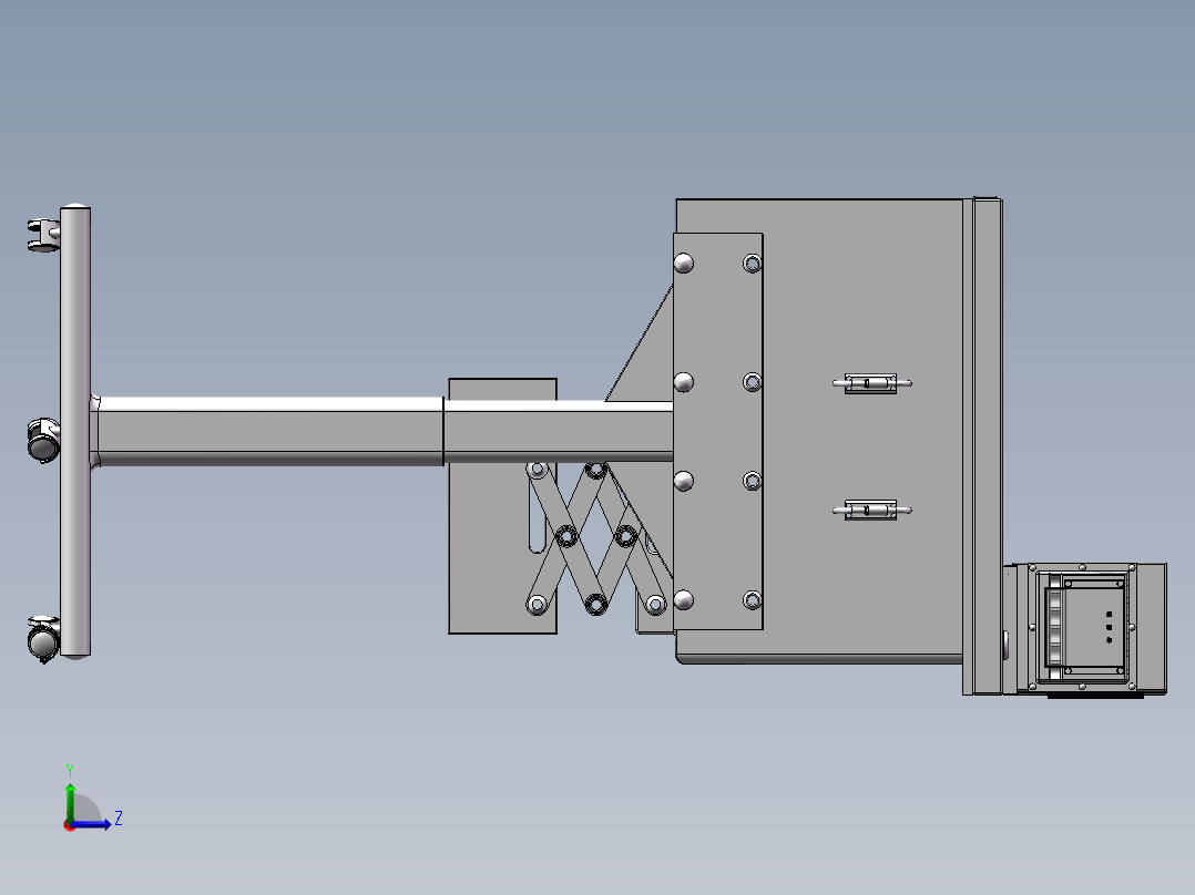 学生课桌左视图