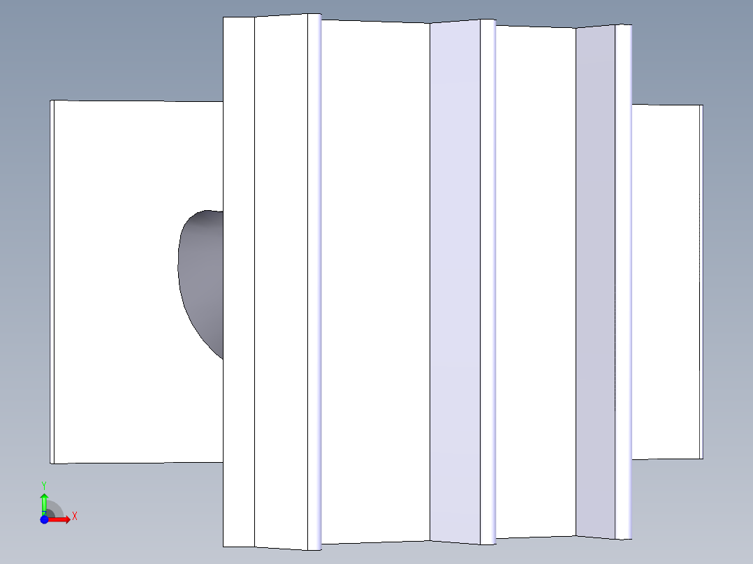 涡轮 叶片 涡扇 (32)前视图