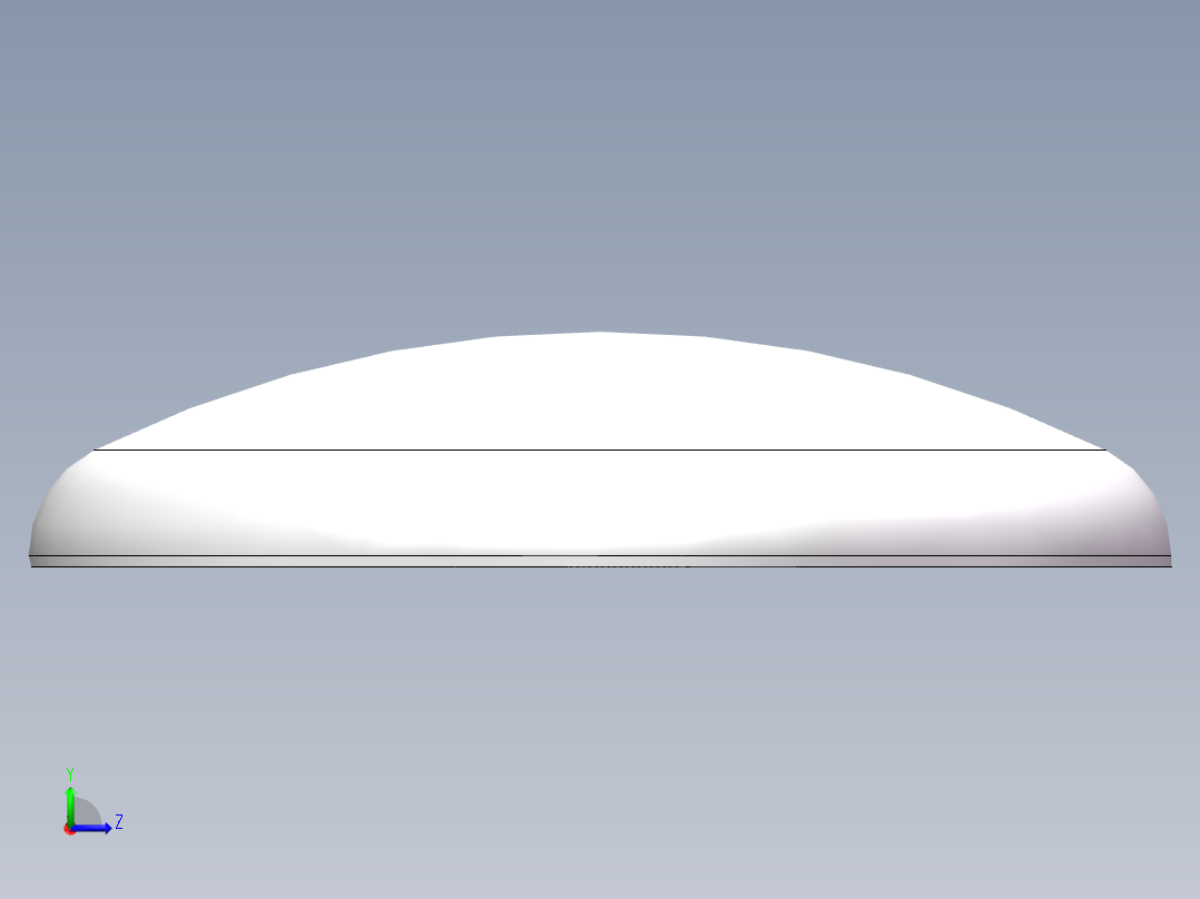 THA碟形封头DN3800左视图