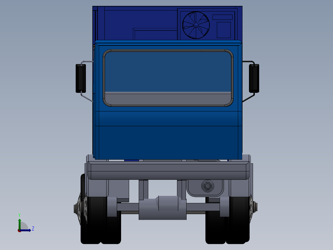 冷藏运输车左视图