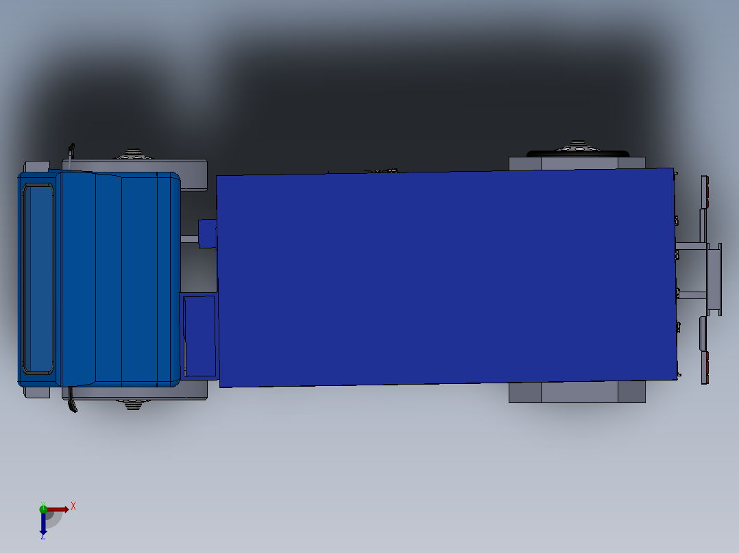 冷藏运输车俯视图