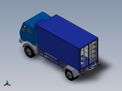 冷藏运输车正等轴测缩略图