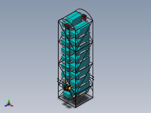 车辆提升机、汽车电梯、立体车库正等轴测缩略图