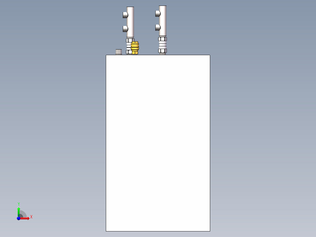 卧式油温加热器前视图