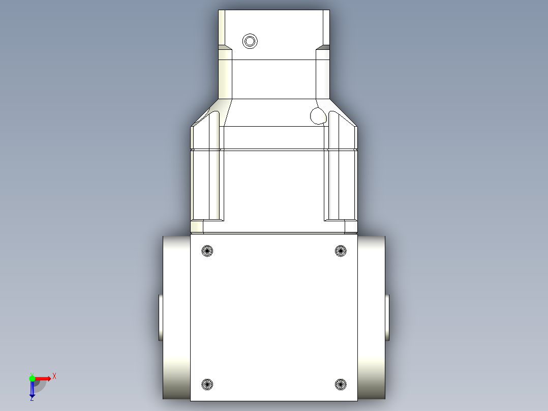 换向器PW90双孔 PGH90-L2 14-50-70-M5俯视图