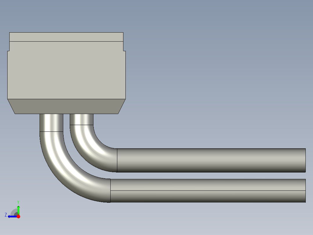 基恩士PX-10(P)_connector_1_kc图纸模型右视图