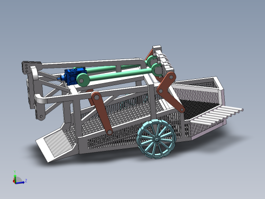 振筛式花生收割机