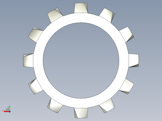 垫圈 外牙锁 公制-EXTERNAL TOOTH LOCK WASHER for M24 SCREW.IGS后视缩略图