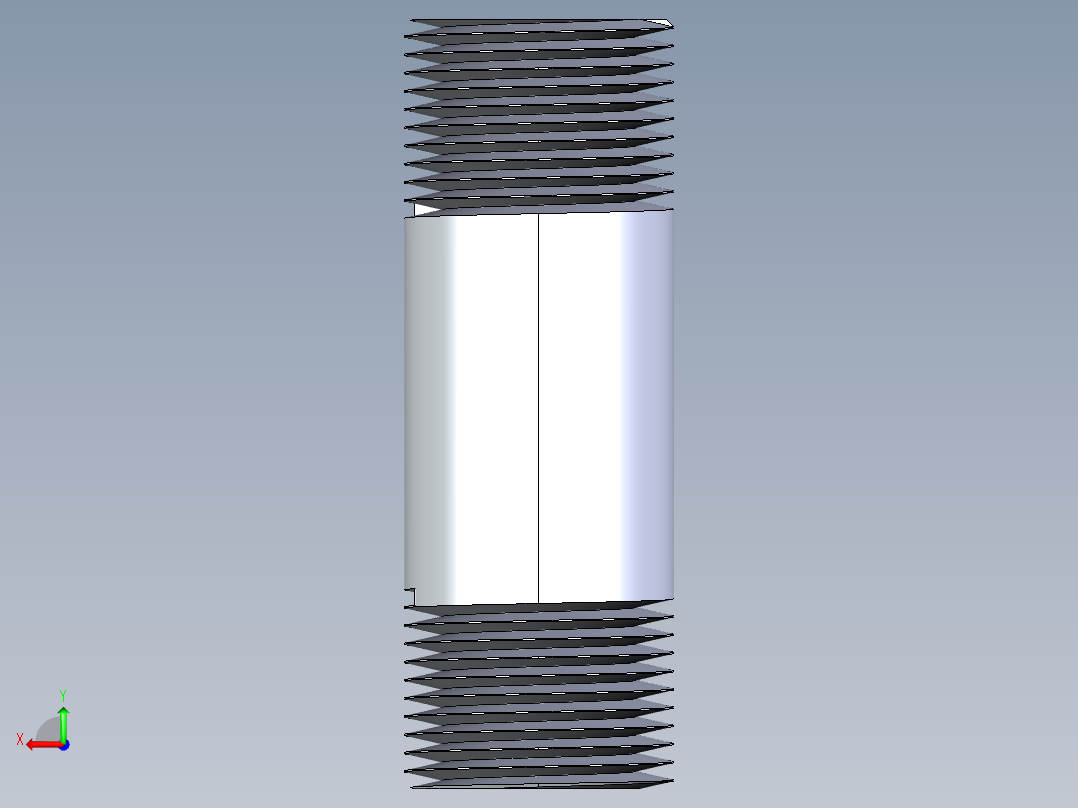 聚氯乙烯配件33-Sch80_Nipple_MPTxMPT_861-106_0.75in x 3in后视图