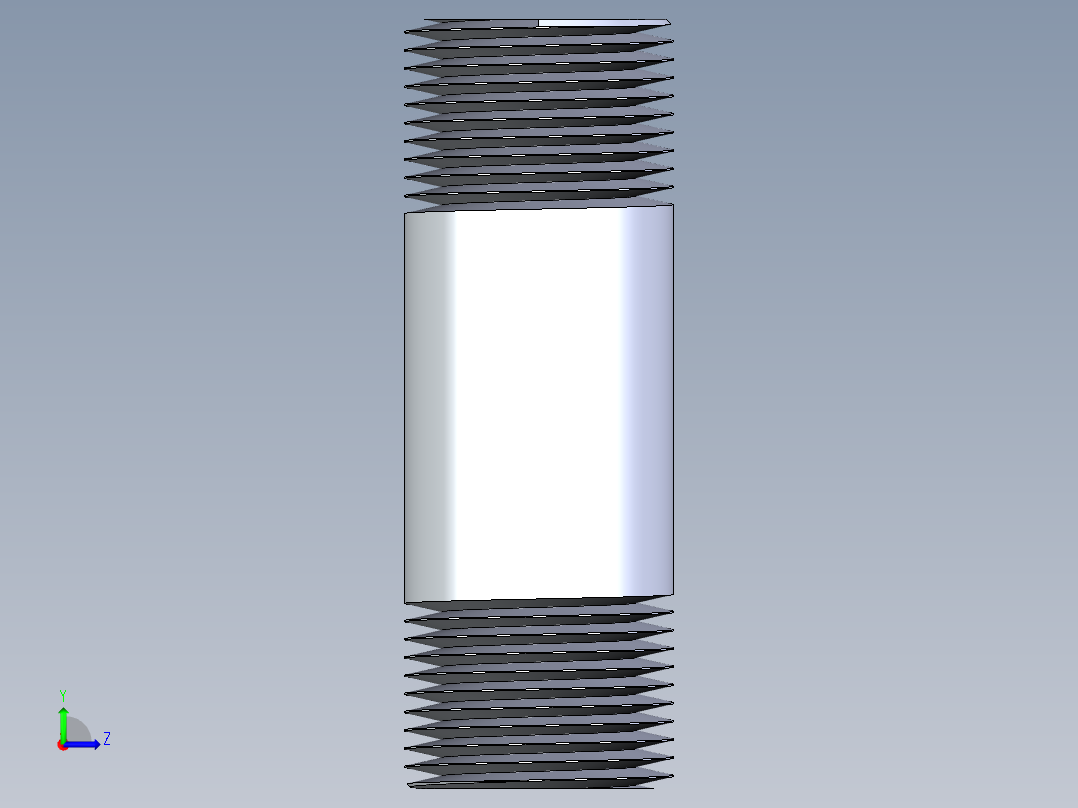 聚氯乙烯配件33-Sch80_Nipple_MPTxMPT_861-106_0.75in x 3in左视图