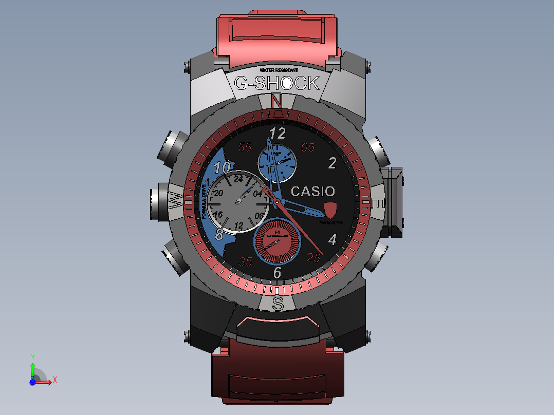 法拉利手表前视图