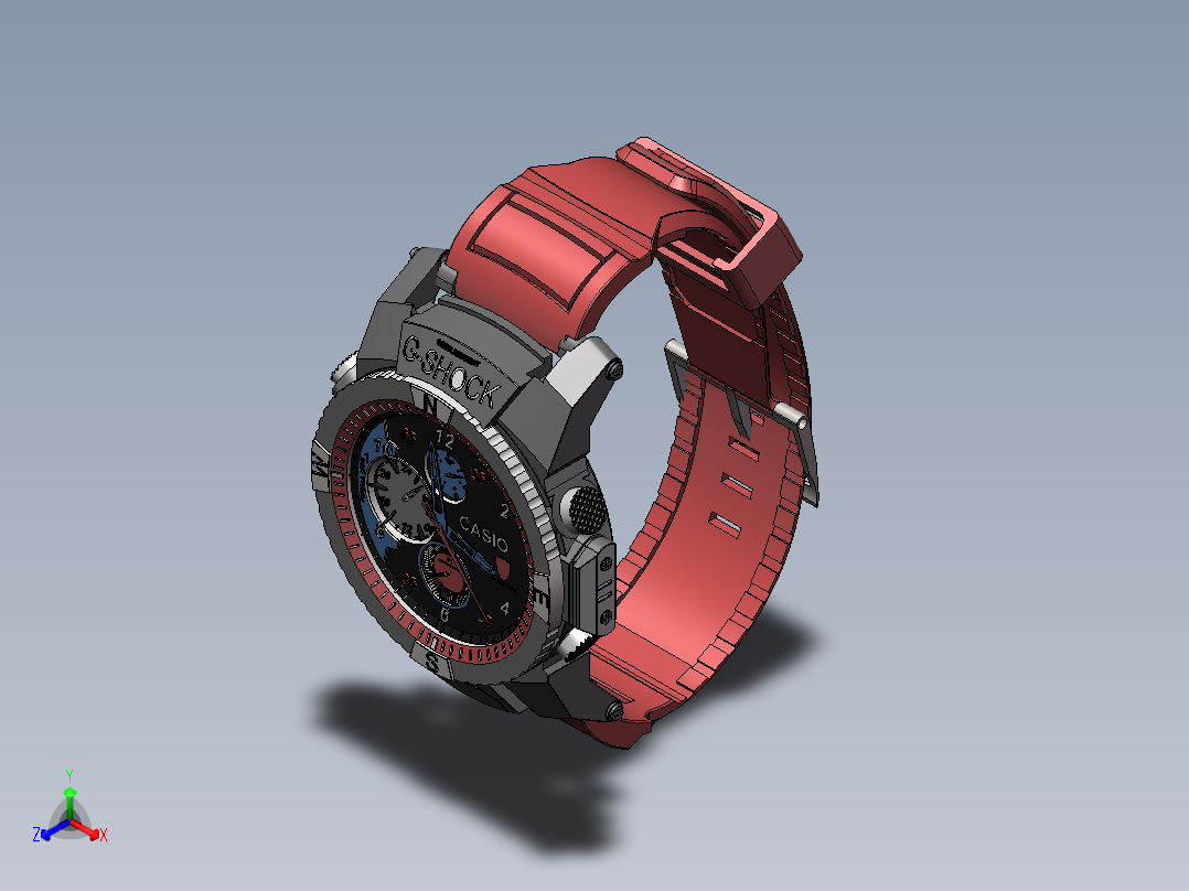 法拉利手表正等轴测图