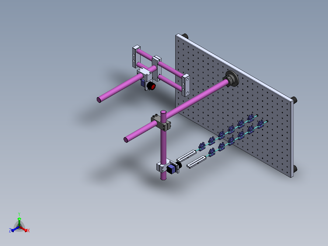 视觉测试平台sw20可编辑正等轴测图