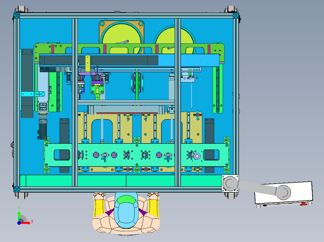 rook-hsg-热熔钉组装设备sw16可编辑前视图