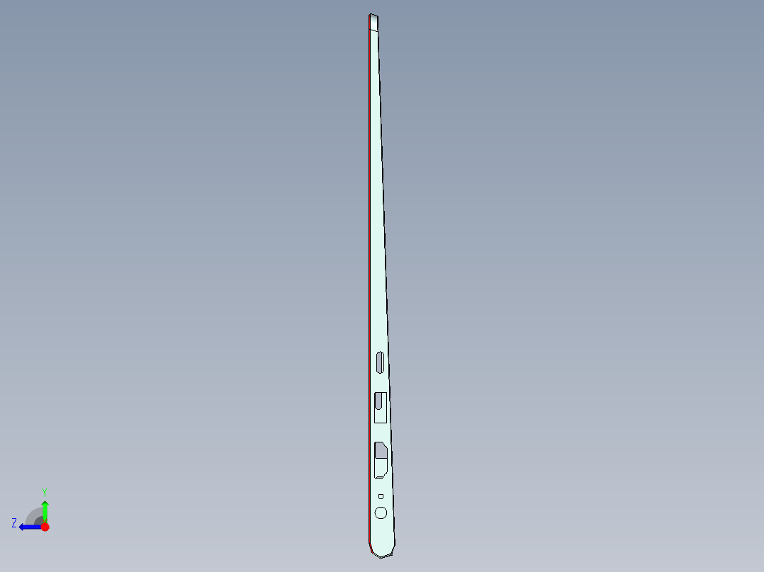 键盘外壳铣TP-高光C角加外形C角程序模型右视图