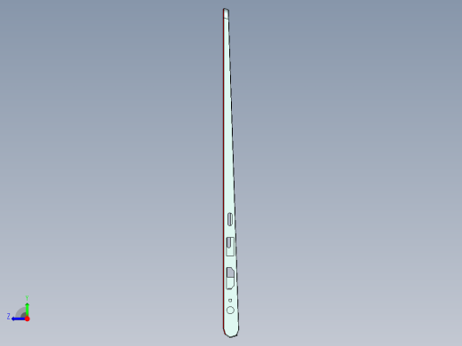 键盘外壳铣TP-高光C角加外形C角程序模型右视缩略图