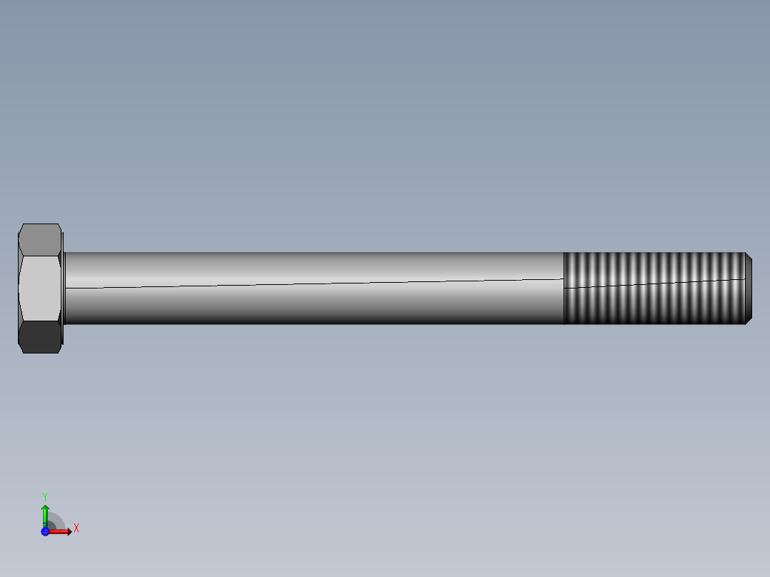 六角头螺栓C级M42×400前视图