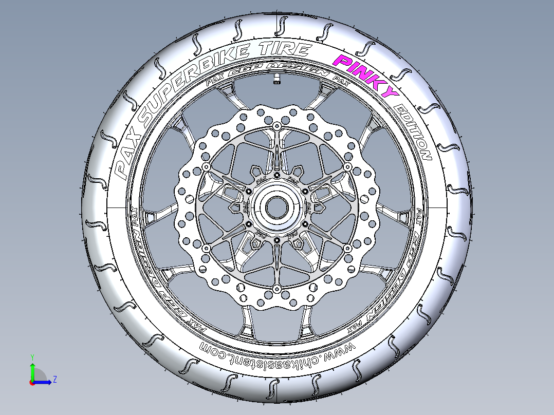 轮胎、车轮、轮毂(170)左视图