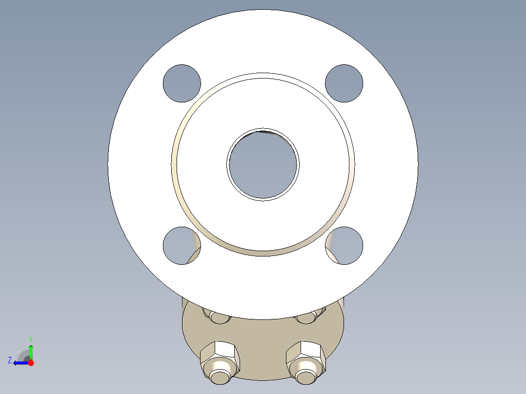 Y型过滤器-DN25右视图