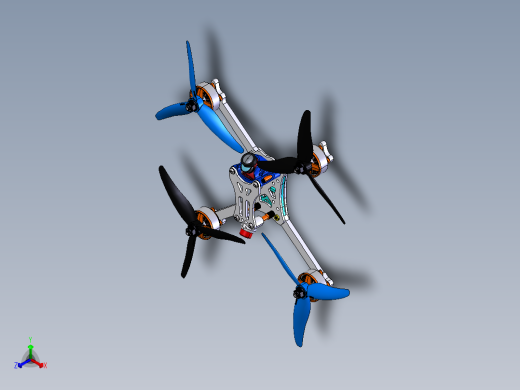 四轴无人机正等轴测缩略图