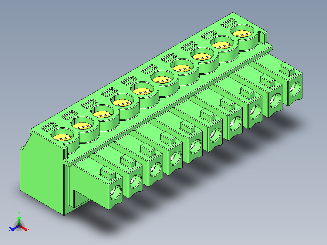 接插件(114)正等轴测图